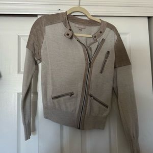 Banana Republic knit moto-style jacket